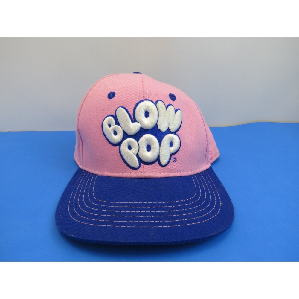 Brisco Brands Charms Blow Pop Sucker Pink Blue Adjustable Snapback Cap Hat